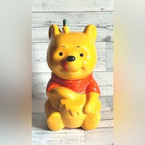 Vintage 1970s Walt Disney Productions Winnie The Pooh Ceramic Cookie Jar ❤️ HTF